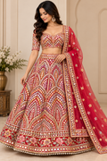Rani Pink Heavy Gota Patti Work Lehenga with Matching Dupatta