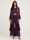Three-Piece set in deep purple