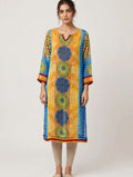 Multicolor Sheer Kurti with Medallion Print
