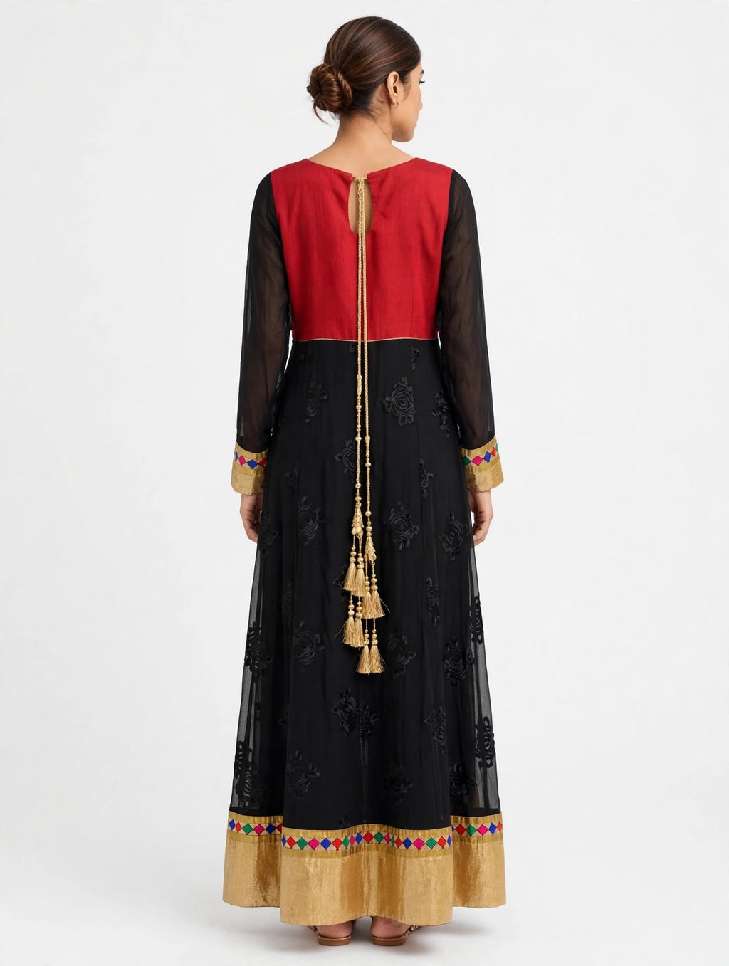 Black Multicolor Kurti