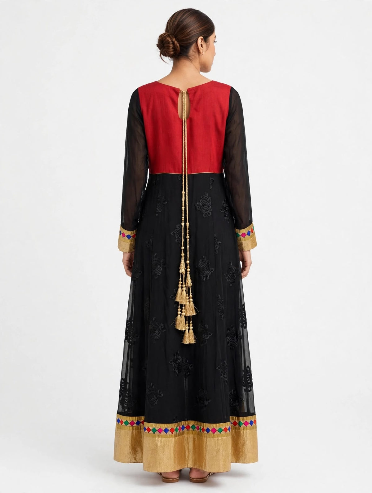Black Multicolor Kurti